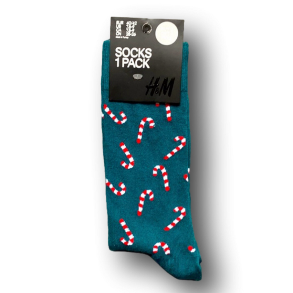 3/$18 Candy Canes Christmas Holiday Funny Socks - Brand New